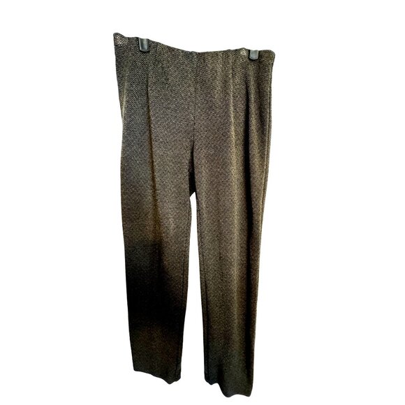 2/$30 J. Jill Womens XS Slim Leg Ponte Pants Petite Black Patterned - Picture 1 of 12